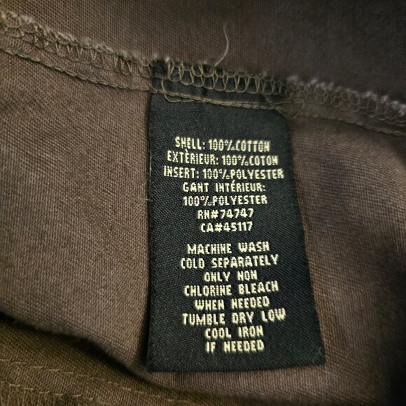 REDHEAD MENS 90S VINTAGE OUTDOOR 100% COTTON SHIRT BROWN TAN LONG SLEEVE MEDIUM - Picture 10 of 11